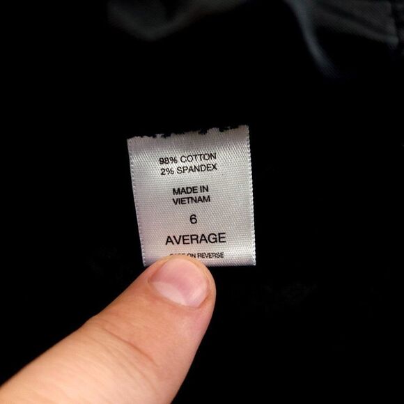 DAMAGED New York & Company 7th Ave Size 6 Average Pants Black Mid Rise 30/30 Cot - Picture 7 of 8